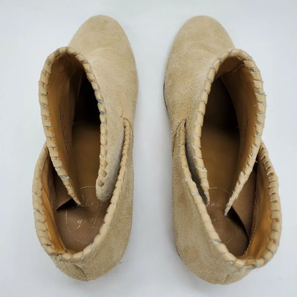 Jack Rogers Womens Ankle Boot Sadie Size 8.5 Tan Suede Booties‎